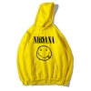 <p>Jaqueta com capuz de algodão do Nirvana Hoodie Rock</p>
