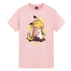 Naruto Pikachu T-Shirt Pokemon Mens Anime Shirts