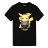 Pokémon Cowboy Pikachu Camisetas Camisa de Anime de grandes dimensões