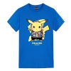 Pokémon Cowboy Pikachu Camisetas Camisa de Anime de grandes dimensões