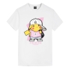 Camiseta Hip Hop Pikachu Pokémon Anime Camiseta Garota