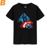 Captain America Tee Shirt Marvel Avengers Maillots