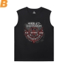 Harley Tees XXL Mens Designer Camisetas sem Mangas