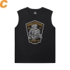 Racing Car Tee Cotton car engine Men'S Sleeveless T Shirts For Gym