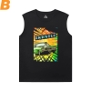 Racing Car Mens Graphic Sleeveless Shirts XXL camisa do motor do carro