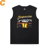 Racing Car Tee Shirt Cotton xe động cơ Mens Sleeveless Thể thao T Shirts