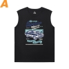 Hot Topic motor de carro camiseta corrida carro impresso camisas sem mangas para homens