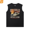 Voiture Mens Sleeveless Tshirt Cool moteur de voiture T-Shirt