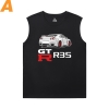Quality GTR Shirts Car Black Sleeveless Shirt Men