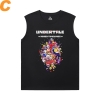 Undertale Tees Quality Annoying Dog Skull Cheap Mens Sleeveless T Shirts