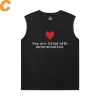 Undertale Mens Sleeveless T Shirts Cotton Annoying Dog Skull T-Shirts