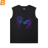 The Witcher Printed Sleeveless T Shirts For Mens Quality Cyberpunk T-Shirt
