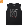 One Punch Man Black Sleeveless Shirt Men Anime Tee