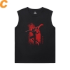 One Punch Man Black Sleeveless Shirt Men Anime Tee