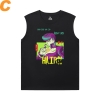 Camisetas vintage anime Kujo Jotaro camisetas bizarras de JoJo's Bizarre Adventure Men's Sleeveless Gráficas