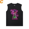 JoJo's Bizarre Adventure Sleeveless Tee Shirts Mens Anime Kujo Jotaro T-Shirt