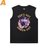 Vintage Anime Kujo Jotaro Tshirt JoJo Thể thao Sleeveless T Shirts