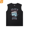 JoJo Tee Anime Kujo Jotaro Sleeveless T Shirts Men'S For Gym