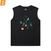 Pokemon Boys Sleeveless Tshirt Cotton Gengar Tee Shirt