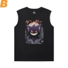 เสื้อทีเชิ้ตโปเกมอนคุณภาพเสื้อยืดแขนกุด Gengar สําหรับวิ่ง