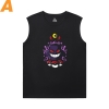 Pokemon Tee Cotton Gengar Sleeveless Crew Neck T Shirt