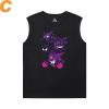 Personalised Gengar Tshirts Pokemon Sleeveless T Shirt Black