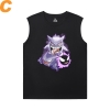 เสื้อโปเกมอนคุณภาพเสื้อยืด Gengar ไม่มีแขนเสื้อ