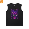 เสื้อโปเกมอนคุณภาพเสื้อยืด Gengar ไม่มีแขนเสื้อ