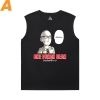 One Punch Man Sleeveless T Shirt For Gym Vintage Anime T-Shirts