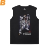 Gundam Sleeveless Crew Neck T Shirt Vintage Anime Tees