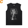 Gundam Sleeveless Crew Neck T Shirt Vintage Anime Tees