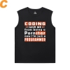 Quality Tshirt Geek Programmer Round Neck Sleeveless T Shirt