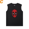 Camiseta sem mangas deadpool para academia Marvel Tees