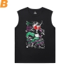 Masked Rider Tees Anime Đen Sleeveless Shirt Men