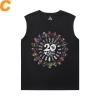 Mascate Rider Tees Anime Negru Sleeveless Shirt Men