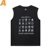 Masked Rider T-Shirt Vintage Anime Men'S Sleeveless T Shirts Cotton