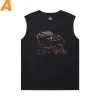 T-shirts de voiture Personnalisé Jeep Black Sleeveless Shirt Hommes