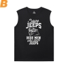 Camisa de carro de corrida Algodão Jeep Boys Camiseta sem Mangas