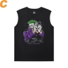 Batman Joker T Shirt Nếu không có tay áo Siêu anh hùng Tee Shirt