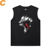 Batman Joker Sleeveless Round Neck T Shirt Superhero Tee