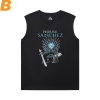 Rick and Morty Black Sleeveless Shirt Men Personalised Tee