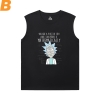 Rick y Morty Baloncesto camiseta sin mangas camiseta de algodón camiseta