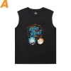 Rick and Morty Printed Sleeveless T Shirts For Mens Cotton Tee