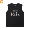 Rick and Morty T-Shirts Cotton Womens Crew Neck Sleeveless T Shirts