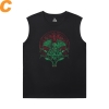 Camisas de Algodão Necronomicon Cthulhu Mythos camiseta sem sleevless para homens