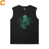 Cthulhu Mythos T-Shirts Quality Necronomicon Cheap Mens Sleeveless T Shirts