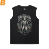 Chemises anime japonaises One Punch Man Sleeveless Crew Neck T Shirt