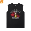 One Punch Man Sleeveless Printed T Shirts Mens Vintage Anime Shirt