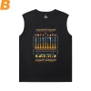 Cotton Shirts The Lord of the Rings Black Sleeveless Shirt Men