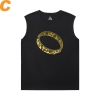 Lord of the Rings Tee Personalised Black Sleeveless T Shirt Mens